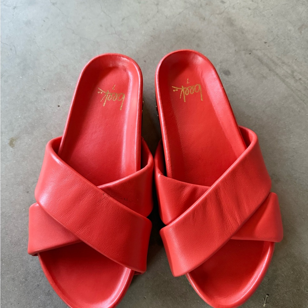 Beek Rhea Platform Sandals Flatform Orange size 7 NEW